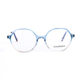 Round Light Blue Eyeglasses