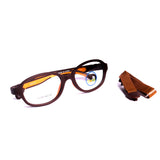 Oval Brown Eyeglasses
