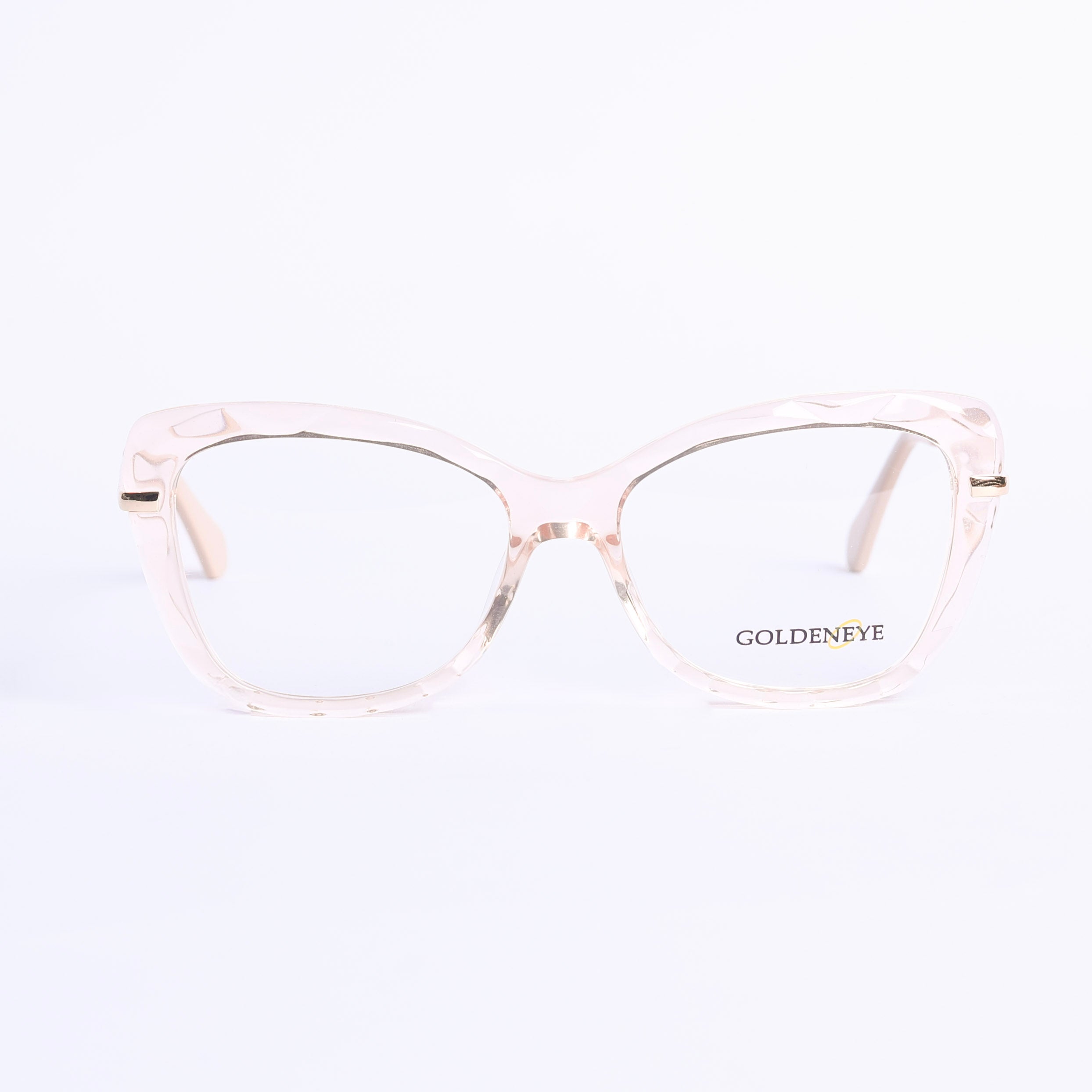 Cat Eye Beige Eyeglasses