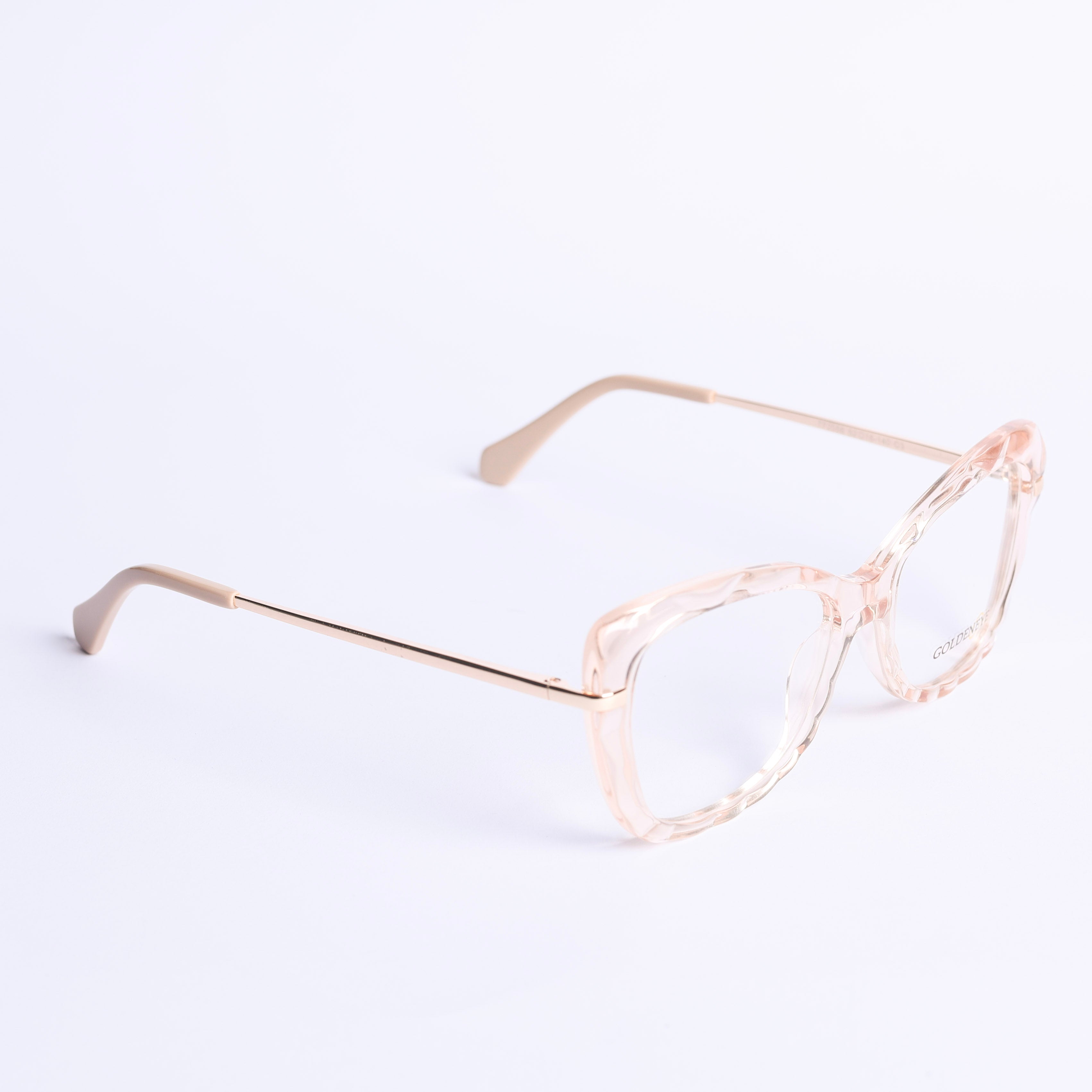 Cat Eye Beige Eyeglasses
