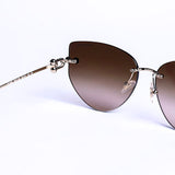 Butterfly Pale Gold Sunglasses