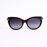 Cat Eye Maroon Sunglasses