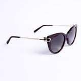 Cat Eye Maroon Sunglasses