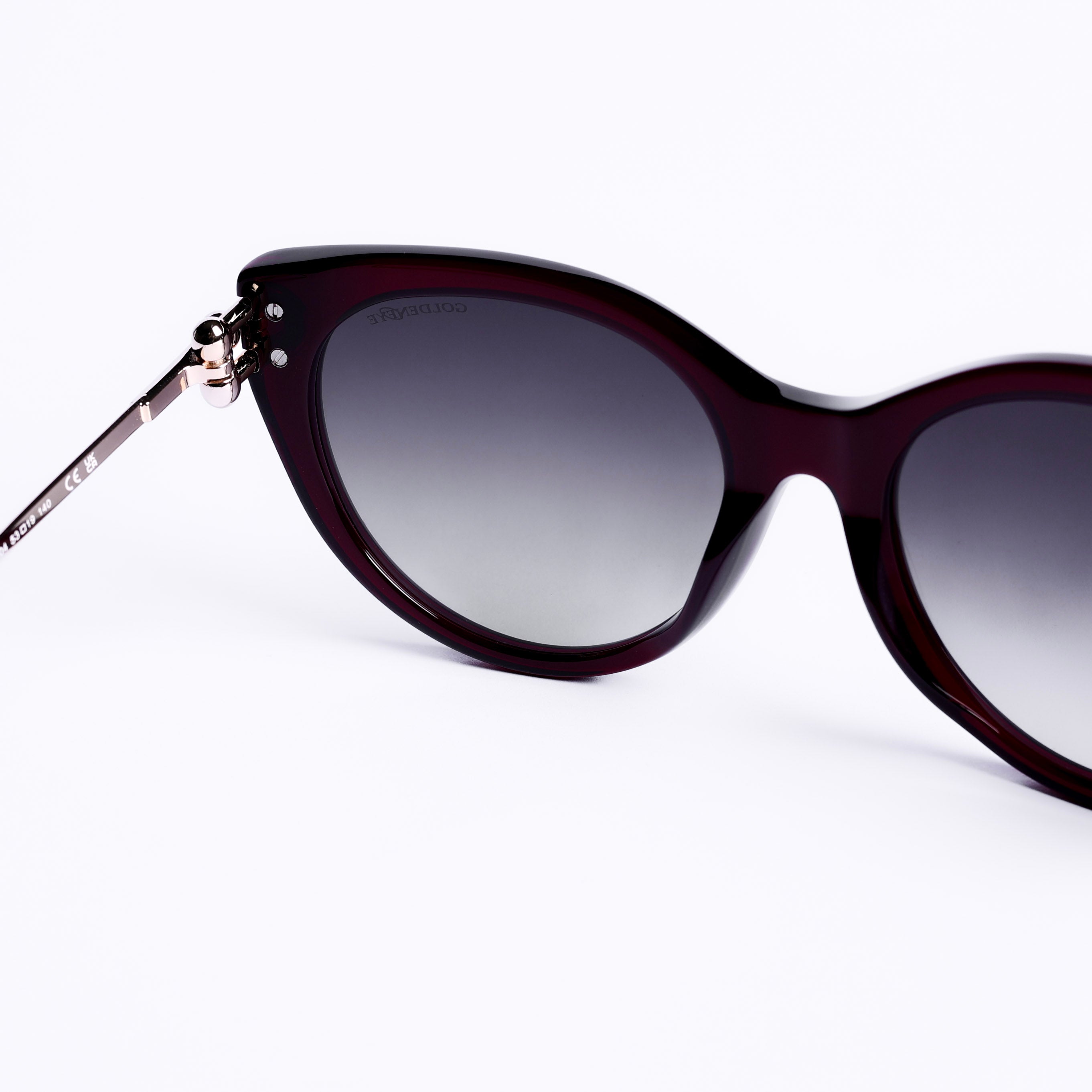 Cat Eye Maroon Sunglasses