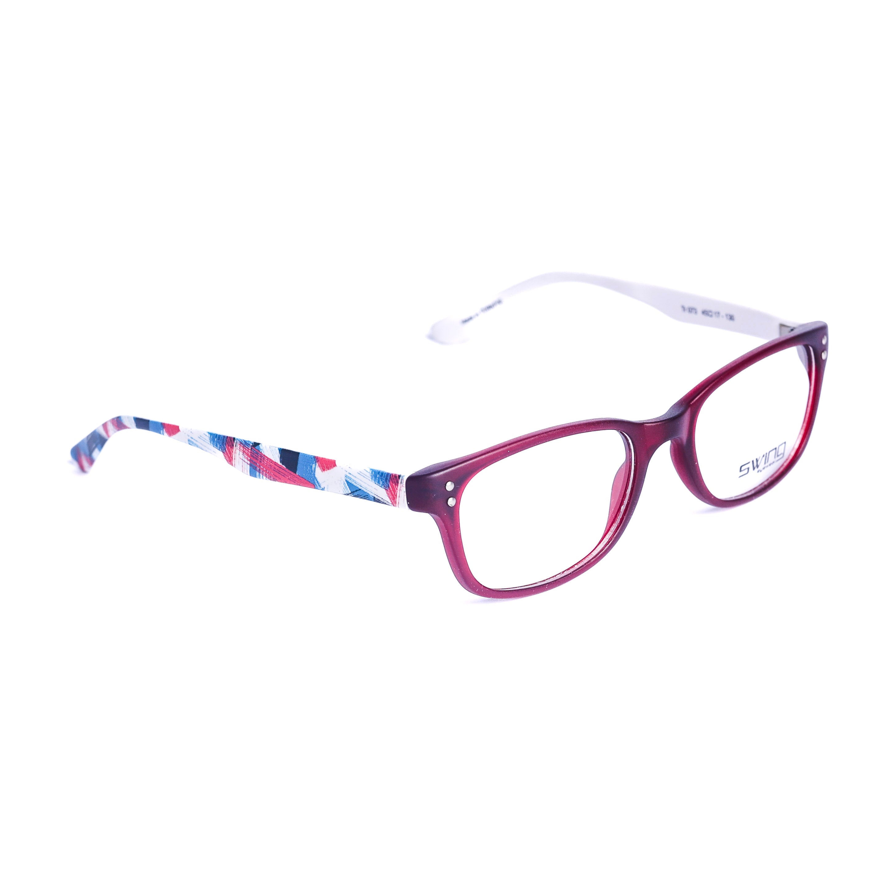 Square Maroon Eyeglasses