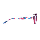 Square Maroon Eyeglasses