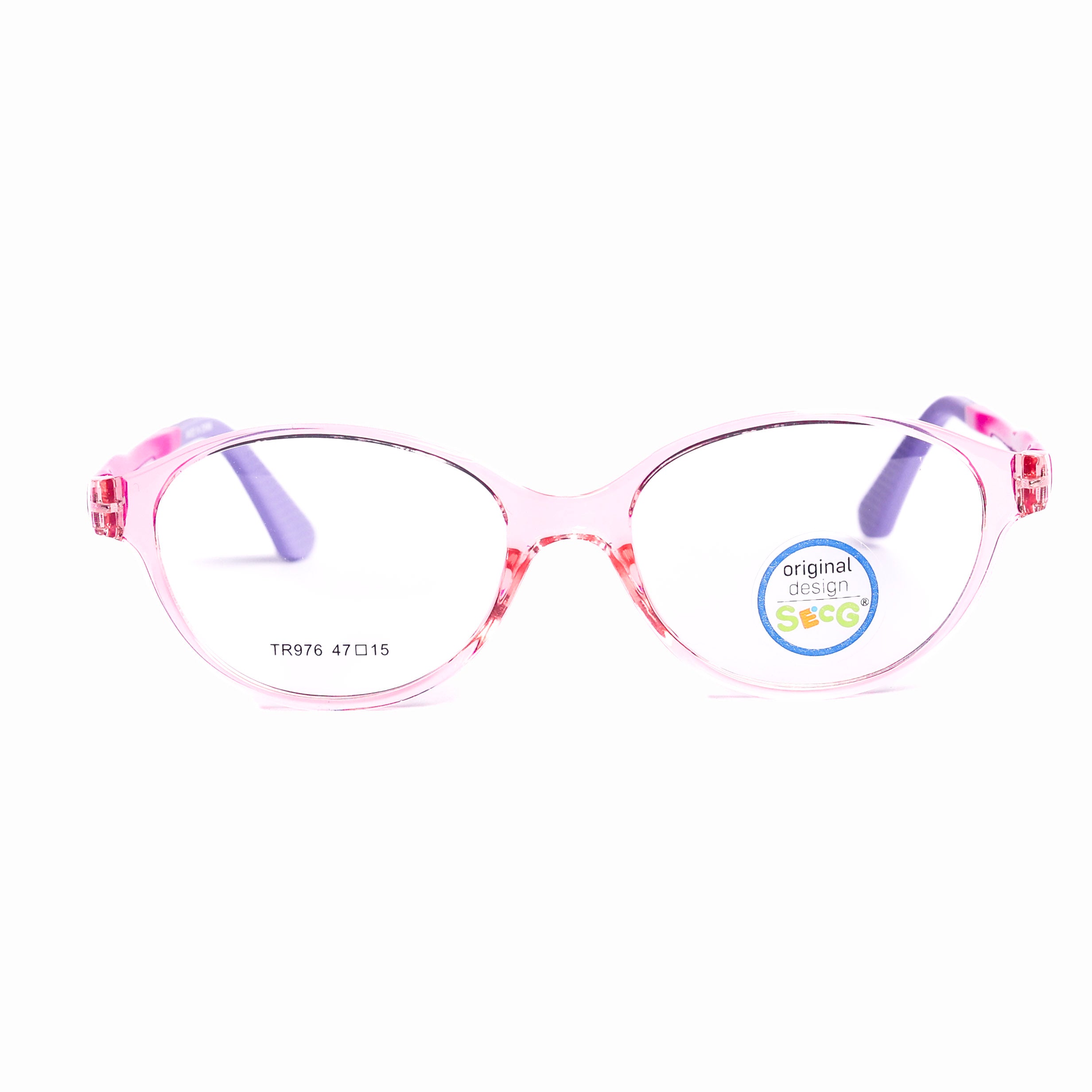 Kids Oval Pink Eyeglasses