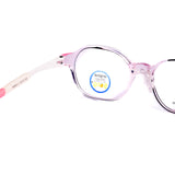 Kids Round Tran Pink Eyeglasses
