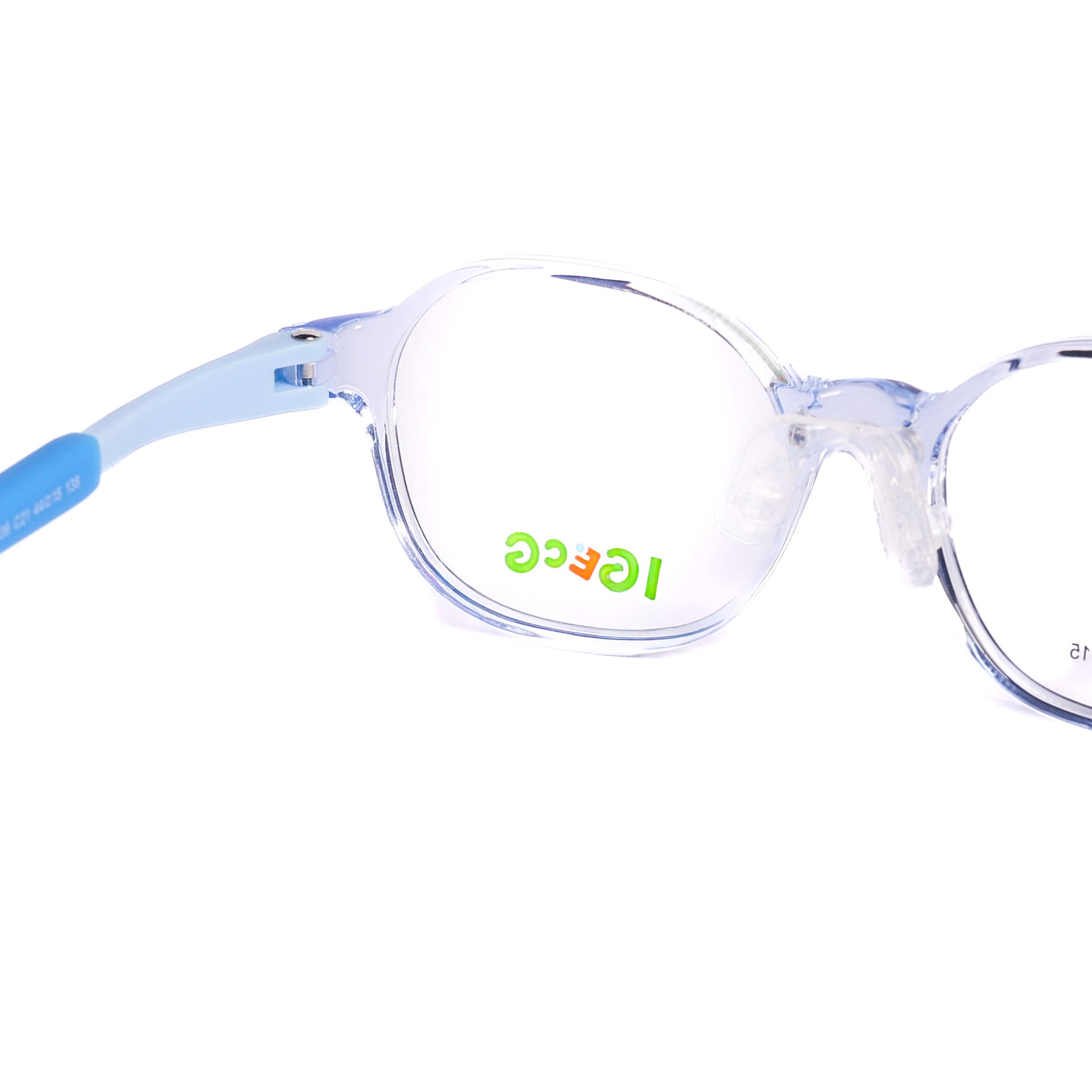 Kids Round Tran Pink Eyeglasses