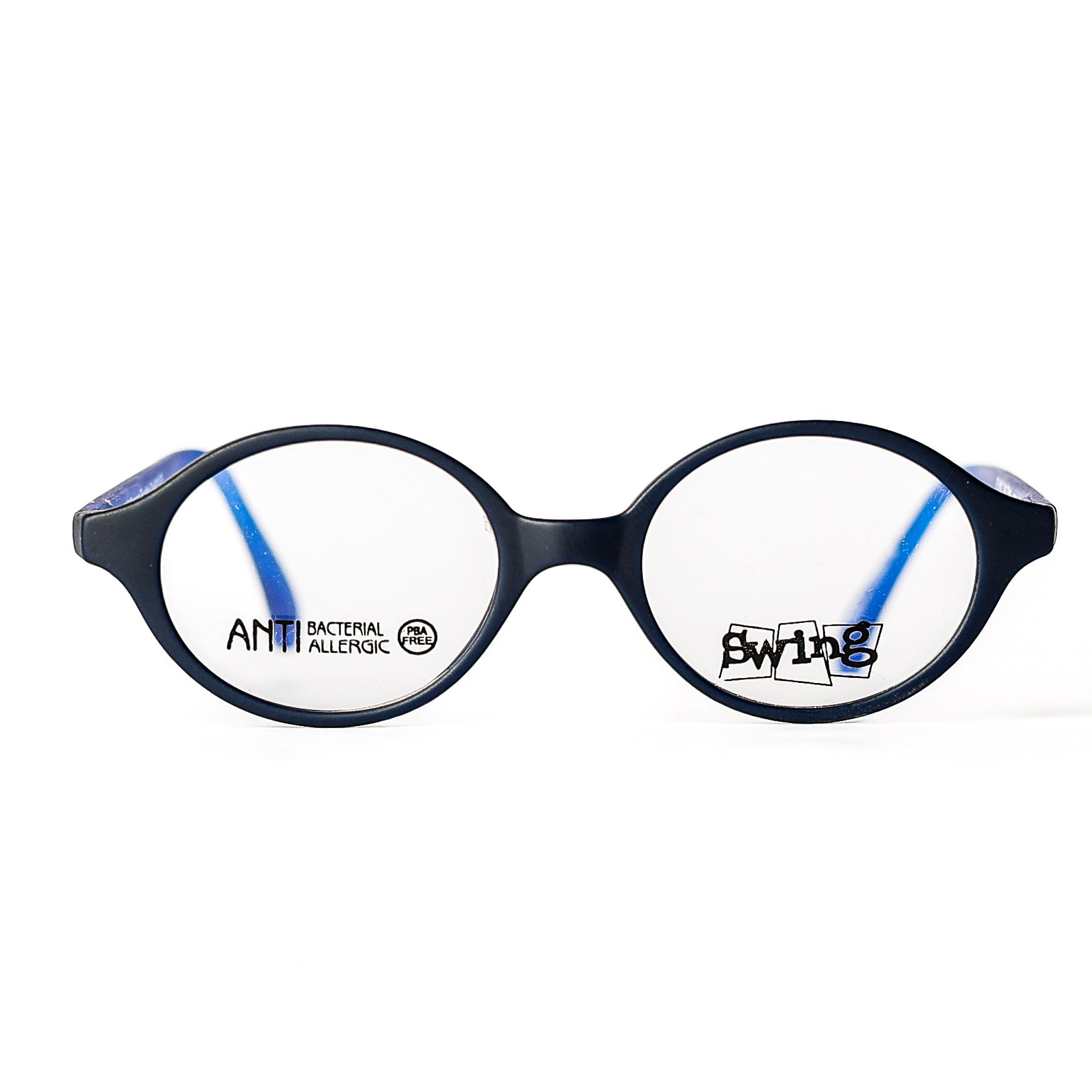 Kids Round Blue Eyeglasses
