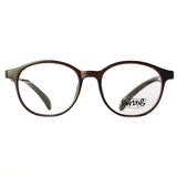 Kids Round Brown Eyeglasses