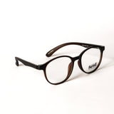 Kids Round Brown Eyeglasses