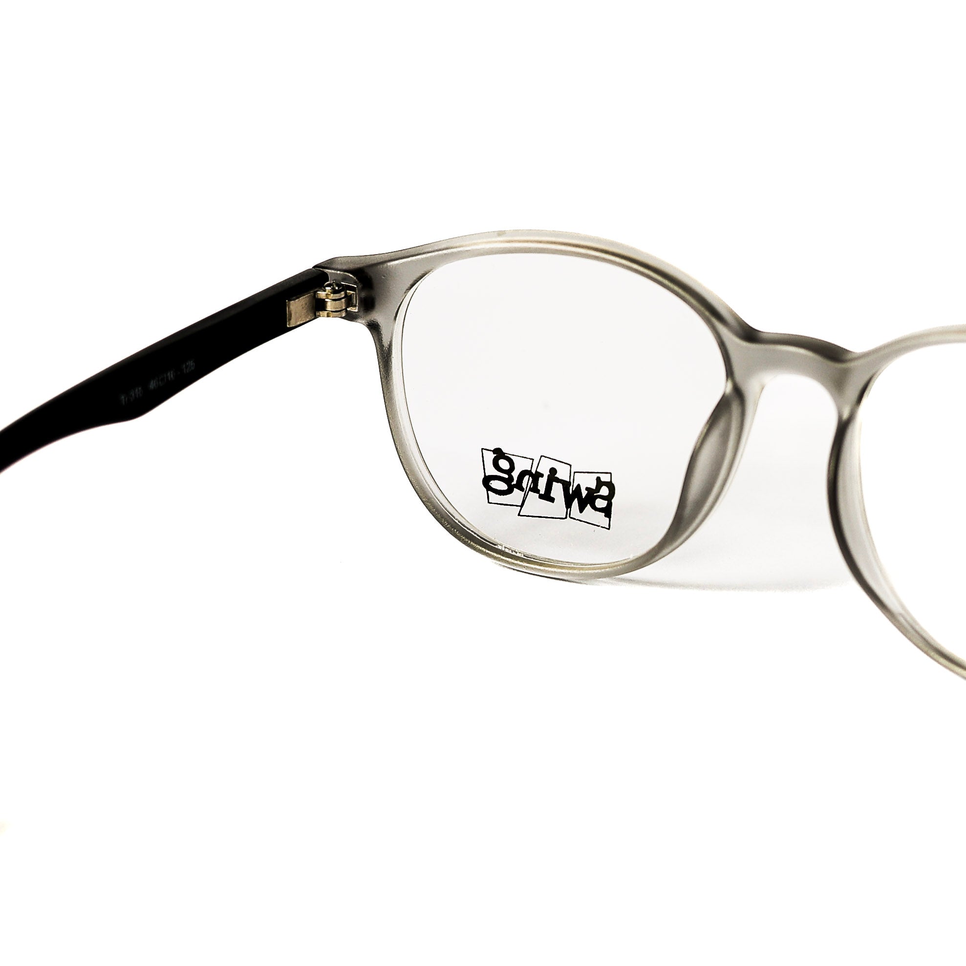 Kids Round Gray Eyeglasses