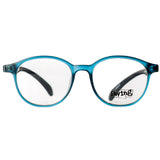 Kids Round Blue Eyeglasses
