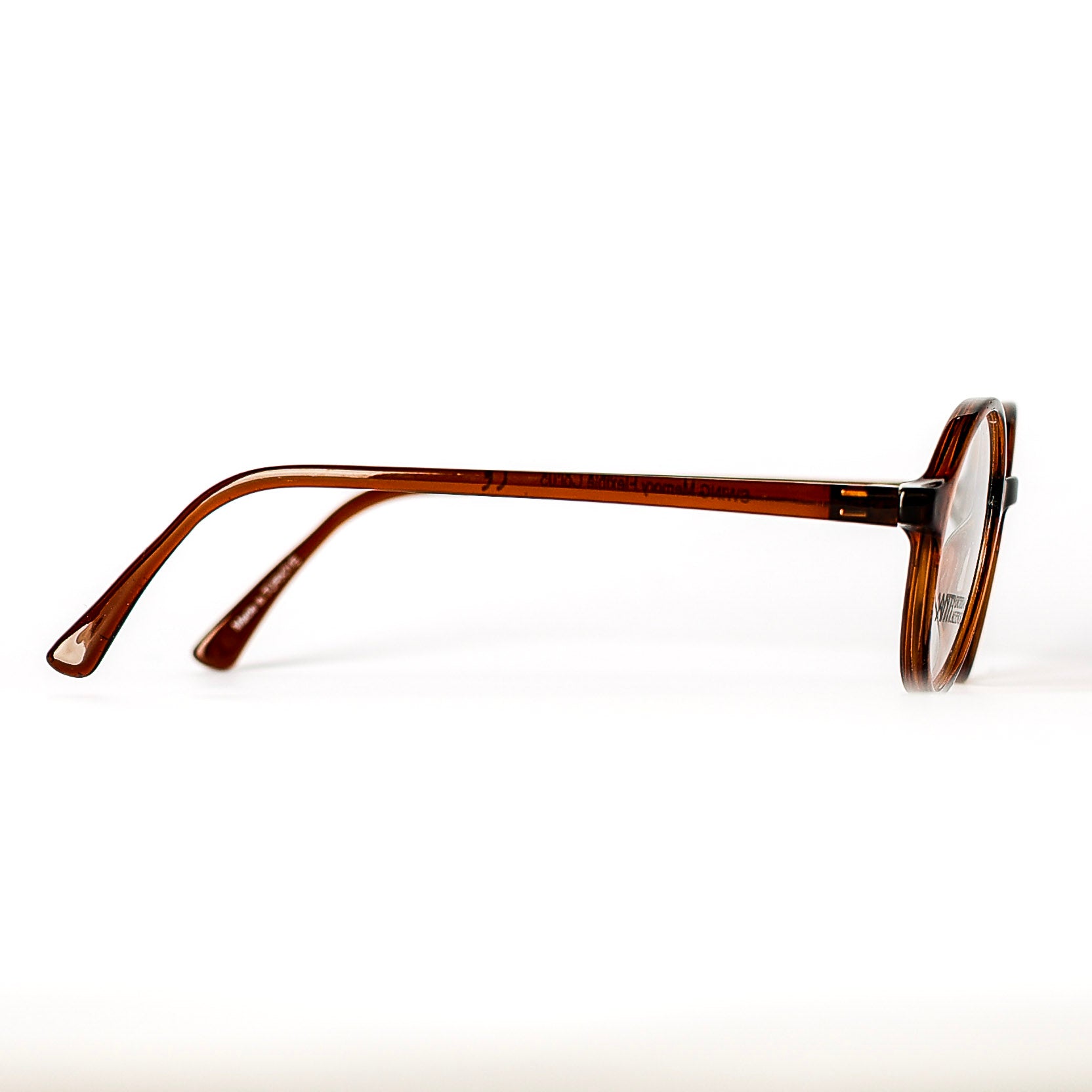 Kids Round Brown Eyeglasses