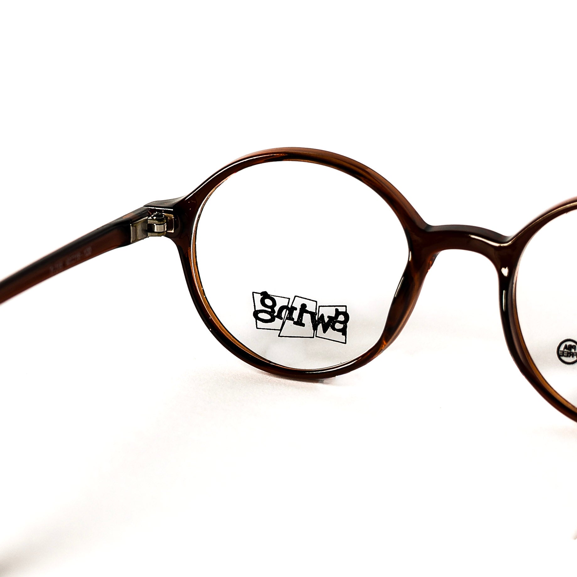 Kids Round Brown Eyeglasses