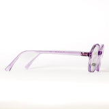 Kids Round Purple Eyeglasses