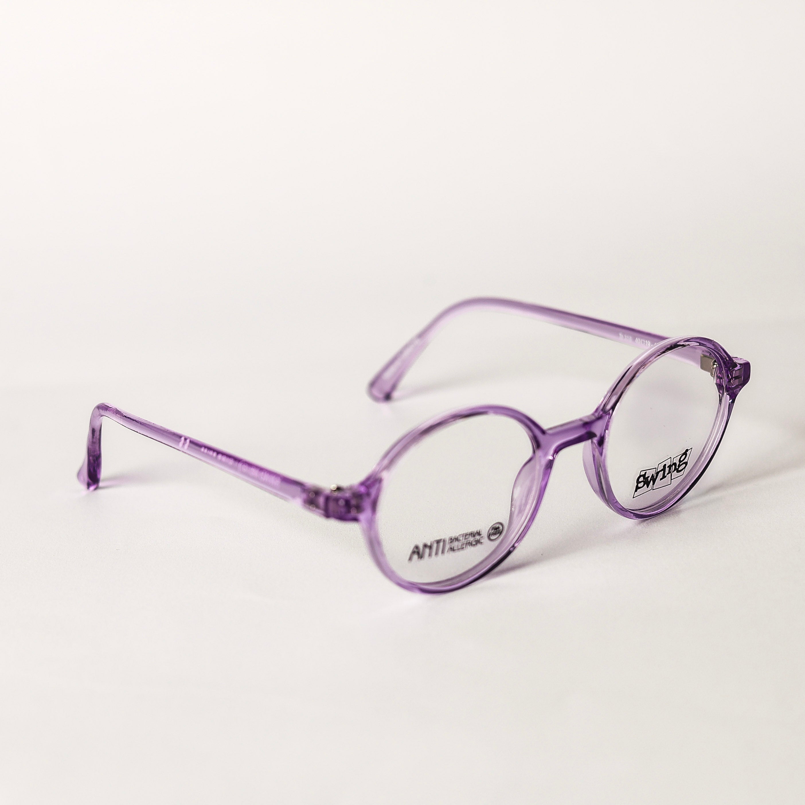 Kids Round Purple Eyeglasses