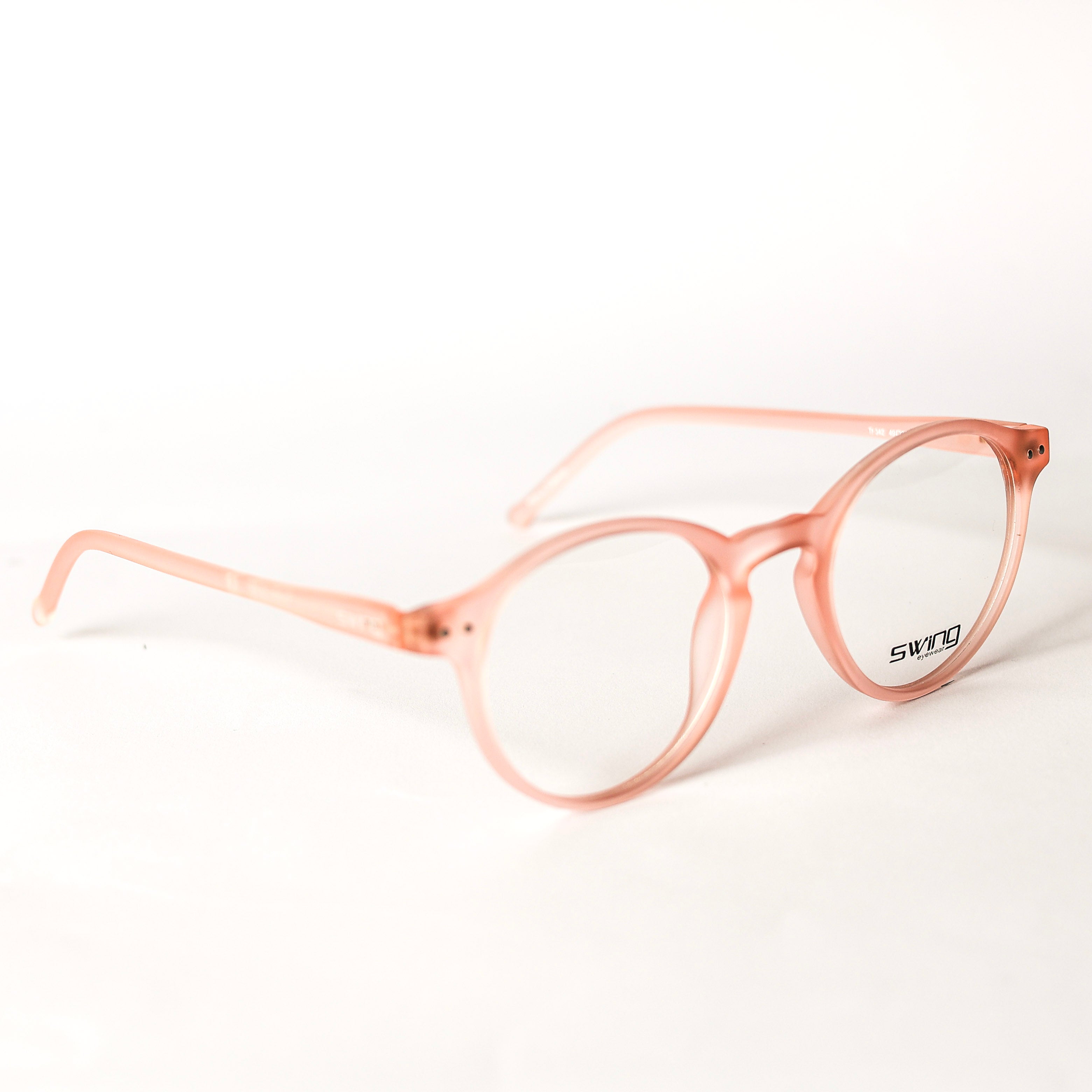 Kids Round Orange Eyeglasses