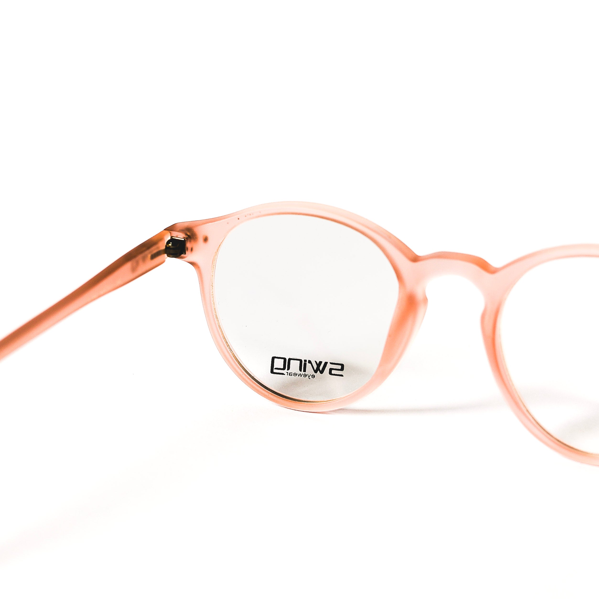 Kids Round Orange Eyeglasses