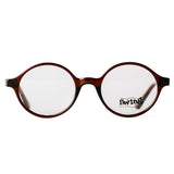 Kids Round Brown Eyeglasses