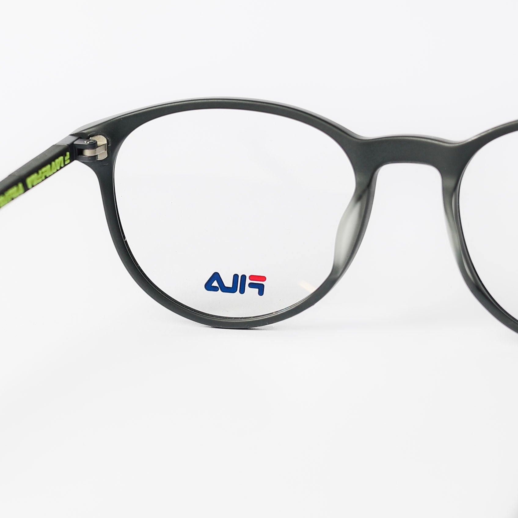 Round Gray Matte Eyeglasses