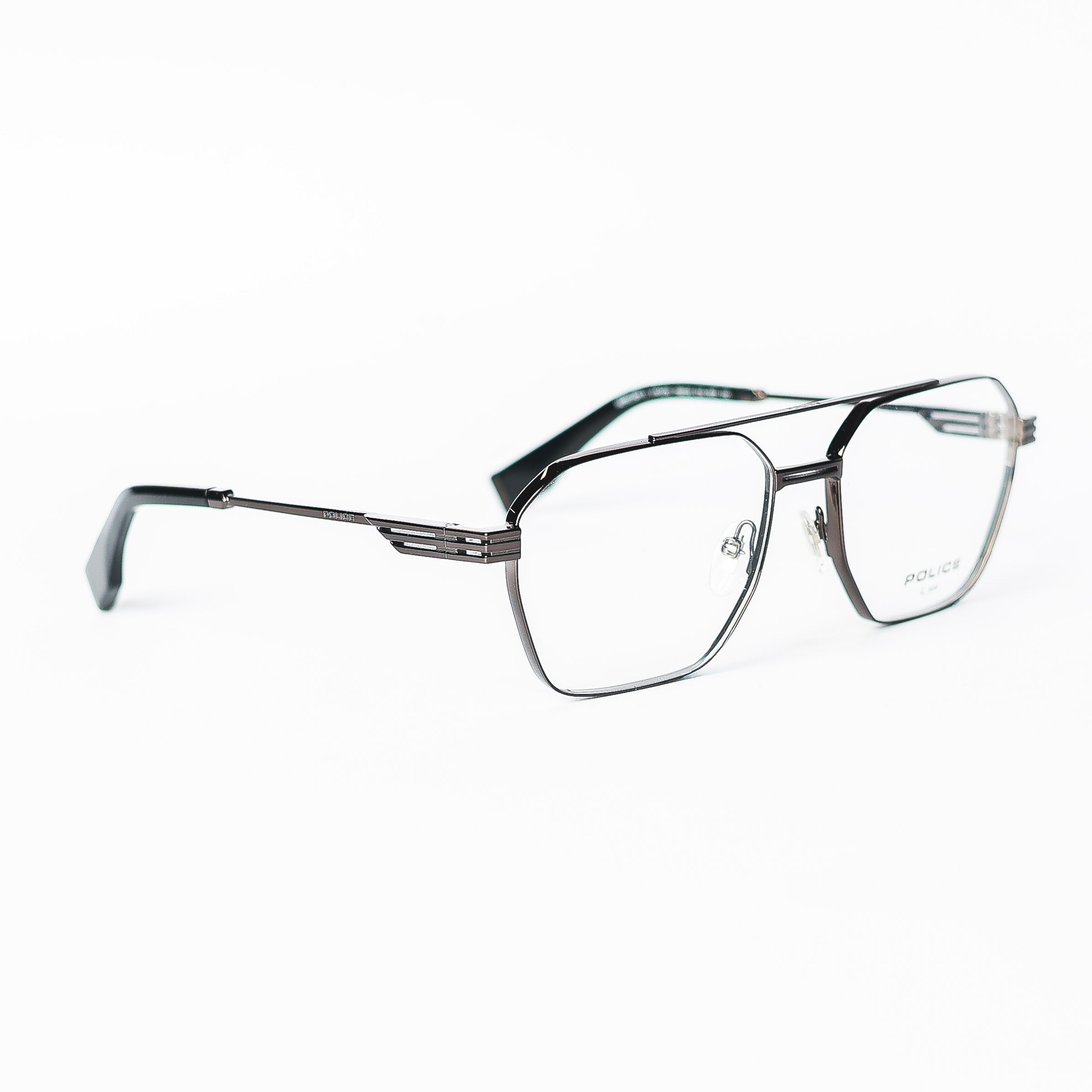 Square Dark Gray Eyeglasses