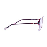 Square Pink Transparent Eyeglasses