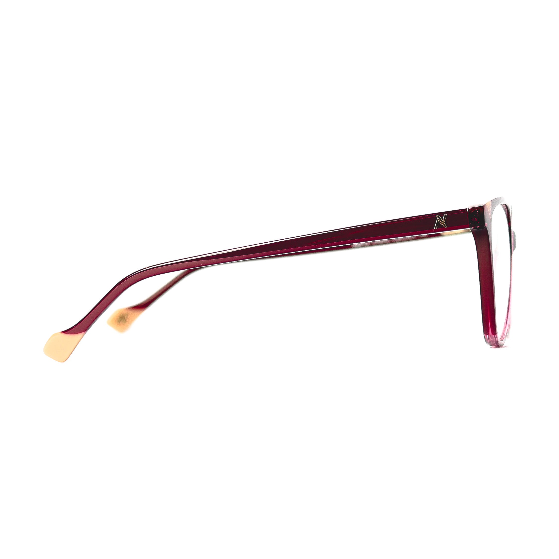 Cat Eye Maroon Eyeglasses