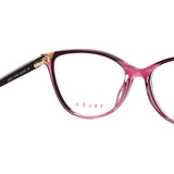 Cat Eye Maroon Eyeglasses