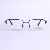 Square Half Rim Black Eyeglasses