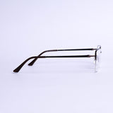Square Half Rim Black Eyeglasses