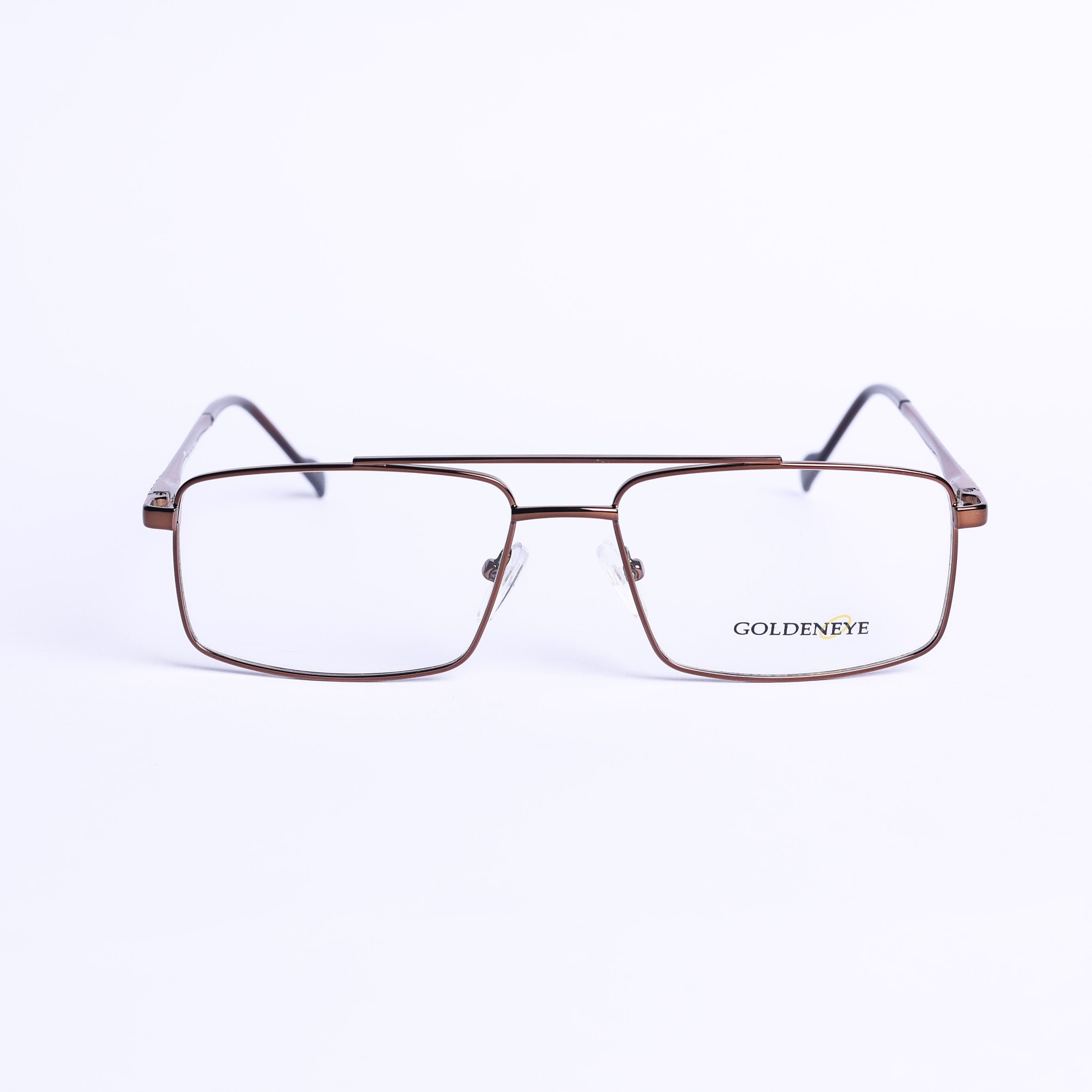 نظارات طبية مربع بني