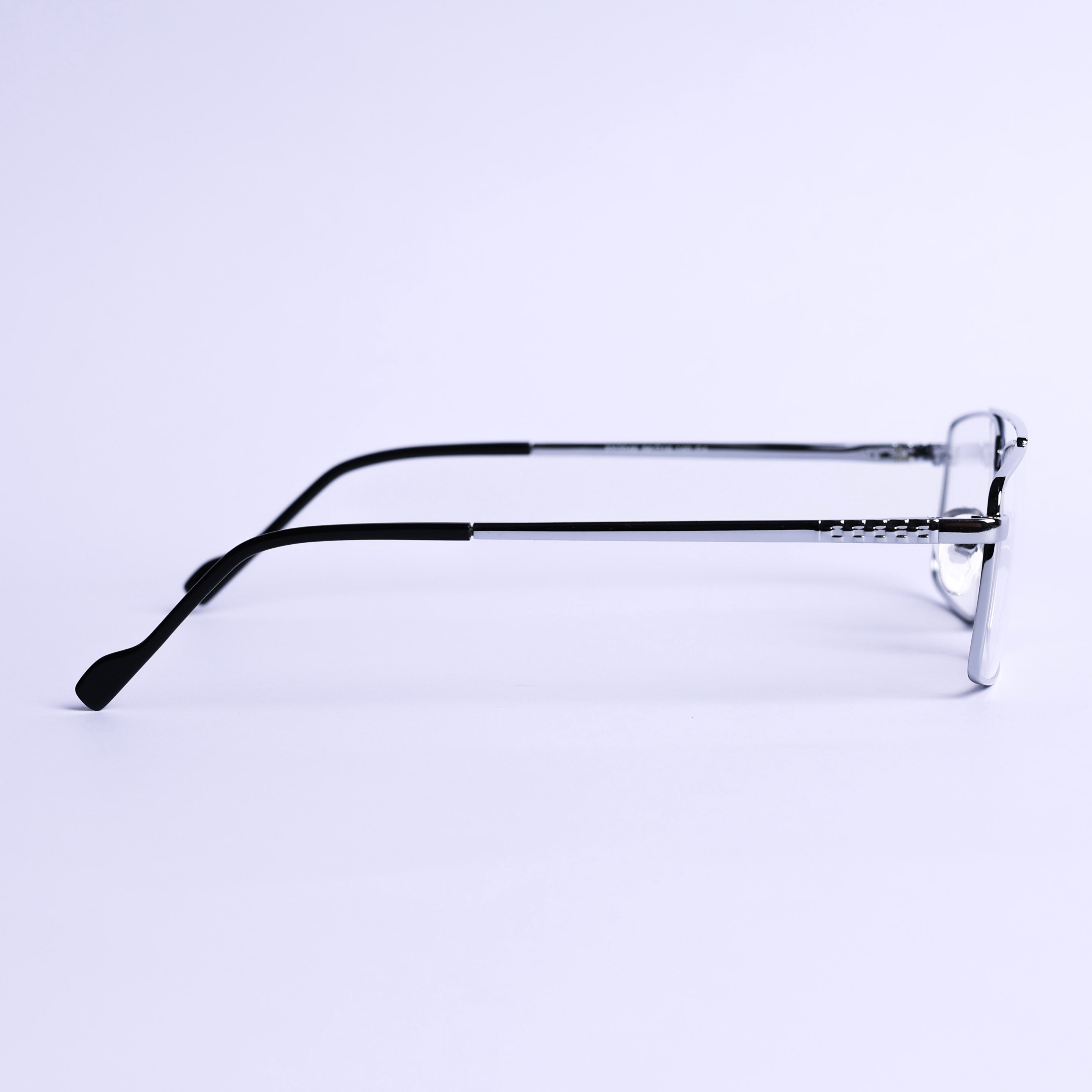 نظارات طبية مربع فضي