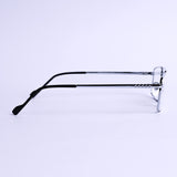 نظارات طبية مربع فضي