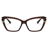 Cat Eye Transparent Brown Eyeglasses