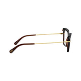 Cat Eye Transparent Brown Eyeglasses