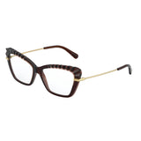 Cat Eye Transparent Brown Eyeglasses