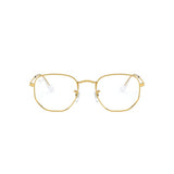 Irregular Gold Eyeglasses