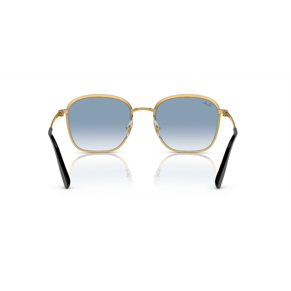 Square Black On Gold Sunglasses