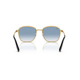 Square Black On Gold Sunglasses