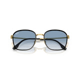 Square Black On Gold Sunglasses