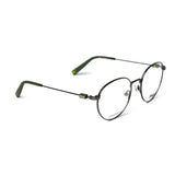 Round Dark Gray Eyeglasses
