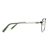 Round Dark Gray Eyeglasses