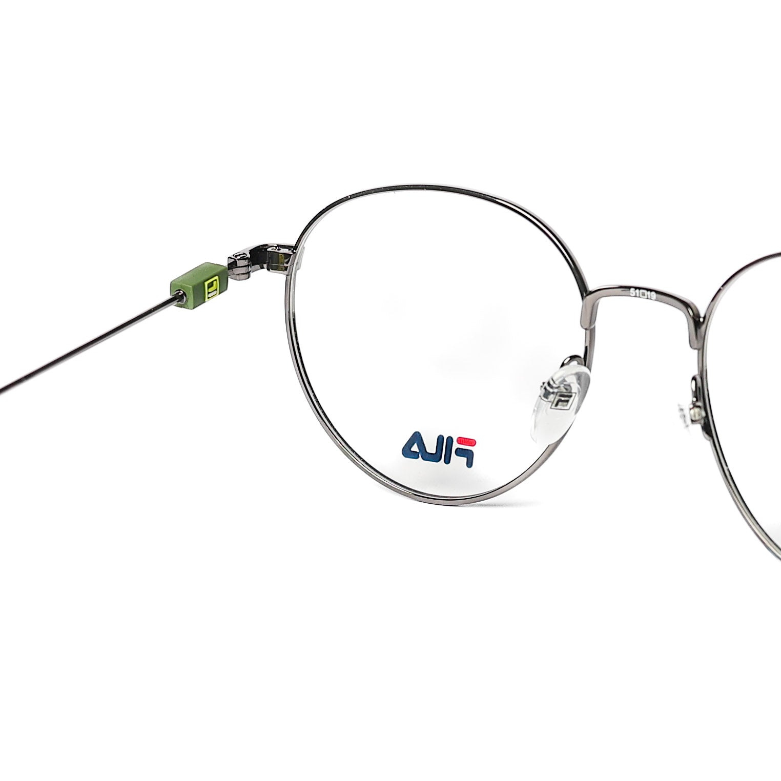 Round Dark Gray Eyeglasses