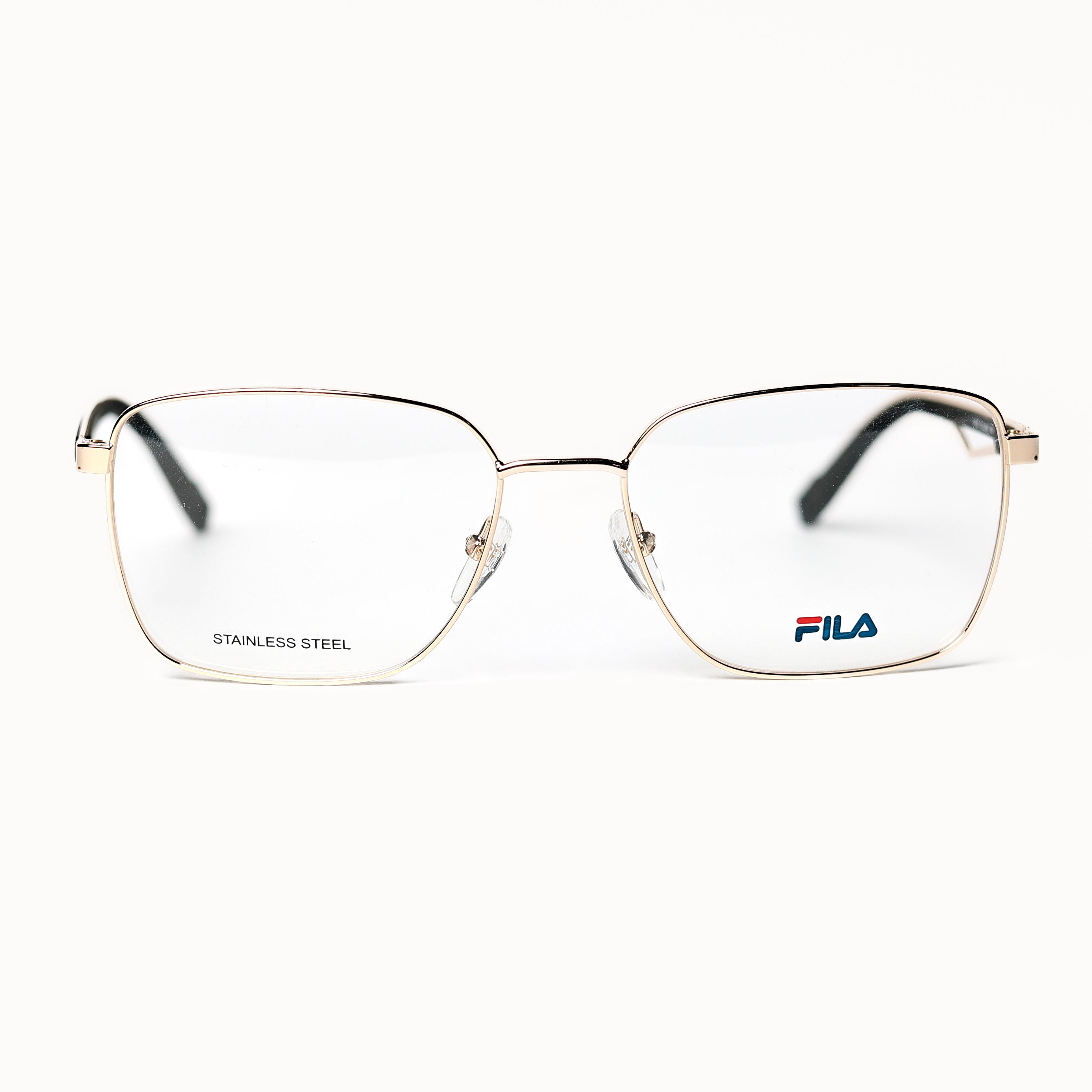 Square Gold Glossy Eyeglasses