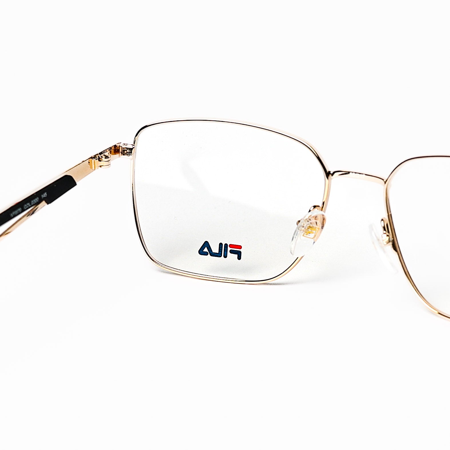 Square Gold Glossy Eyeglasses