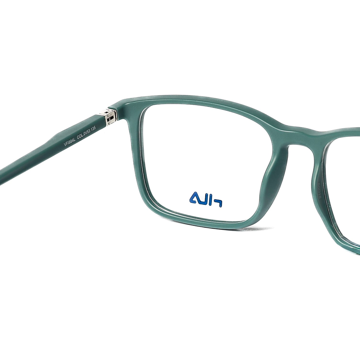 Square Matte Blue Eyeglasses