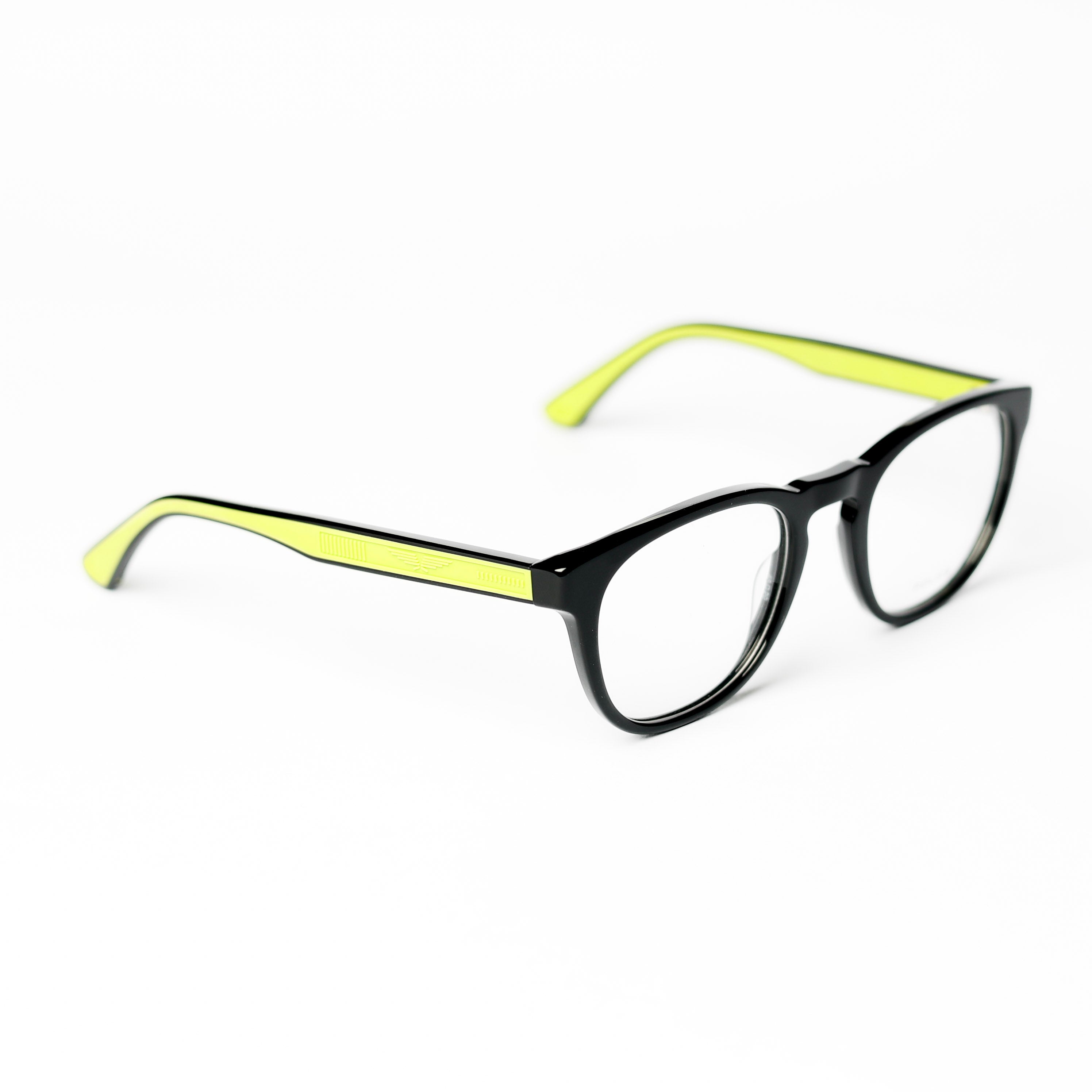 Round Black Glossy Eyeglasses