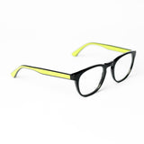 Round Black Glossy Eyeglasses